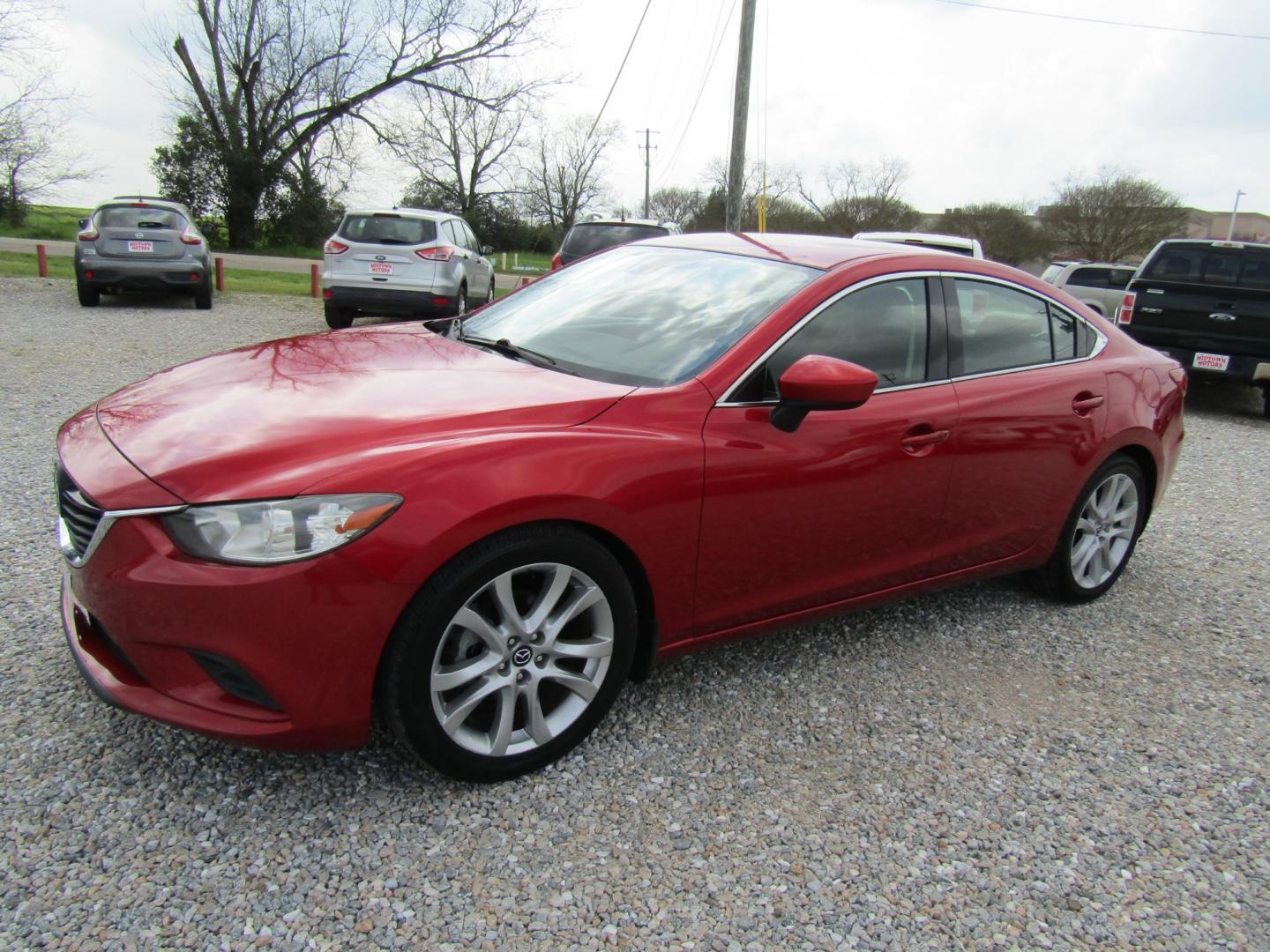 2014 Red Mazda Mazda6 i Touring Plus (JM1GJ1T66E1) with an 2.5L L4 DOHC 16V engine, Automatic transmission, located at 15016 S Hwy 231, Midland City, AL, 36350, (334) 983-3001, 31.306210, -85.495277 - Photo#2